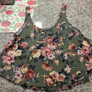 Women’s Floral American Eagle Tank Top
